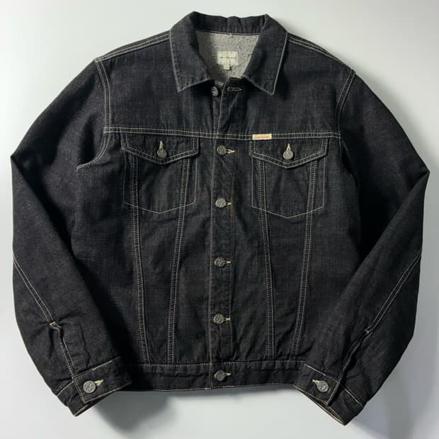 Calvin klein   캘빈 클라인 블랙 데님 트러커 자켓 