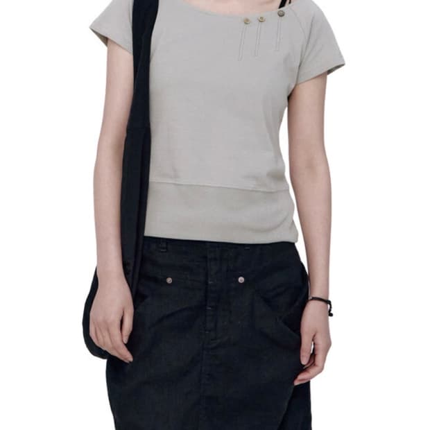 폴리테루우먼 women kohana tee - light sage