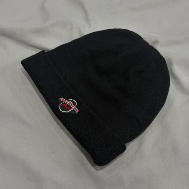 Bape 월드곤매드 로고 니트 비니 블랙