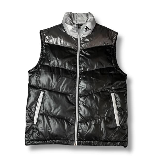 아디다스 블랙 패딩 조끼 95 