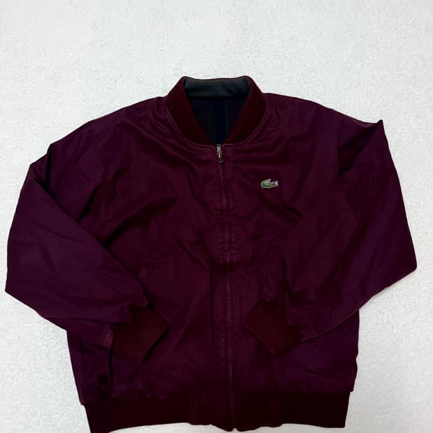 올드스쿨 라코스테 리버시블 블루종 자켓
