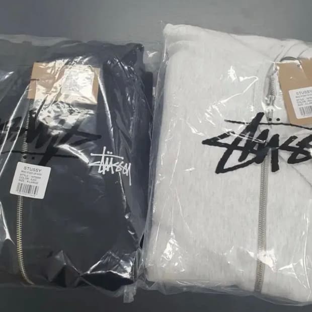 새상품)스투시후드집업