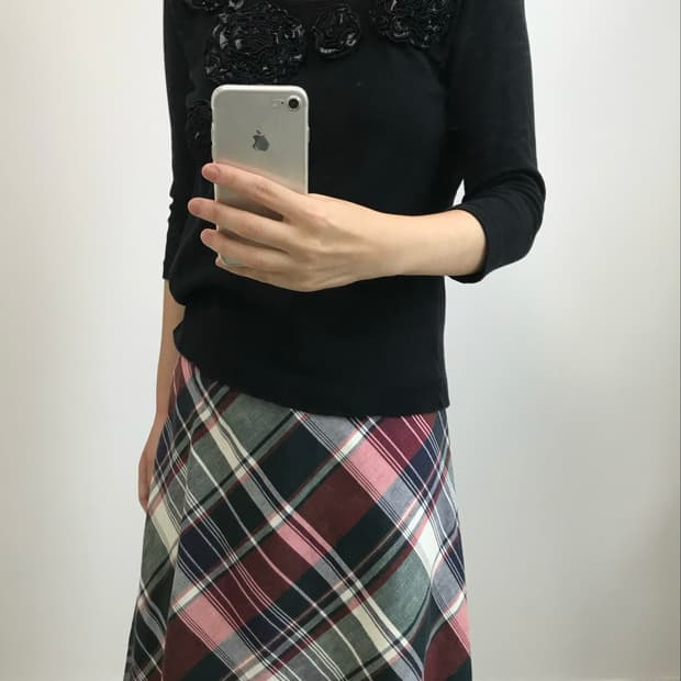 빈티지 플라워 프릴 티셔츠
