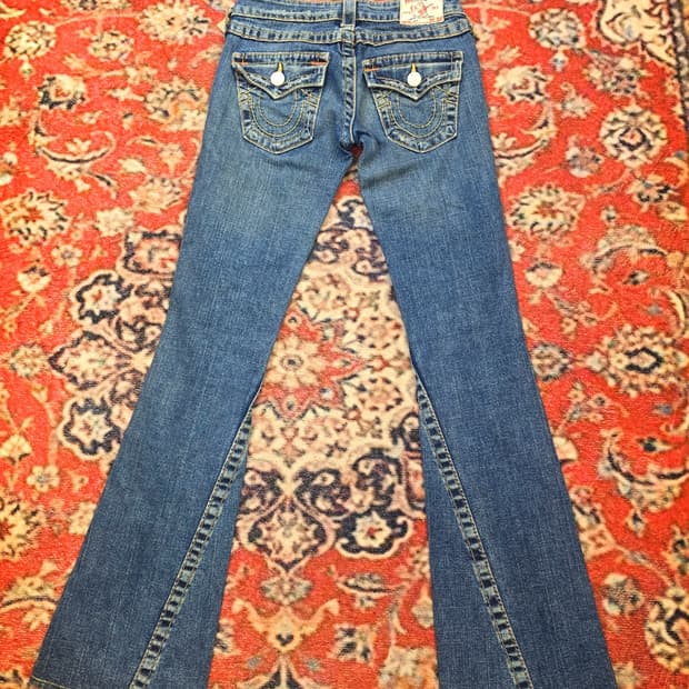 트루릴리전 레인보우 조이 부츠컷 데님 진