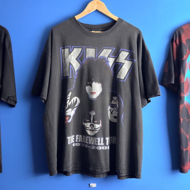 (2XL) 00s KISS 빈티지 투어 밴드티