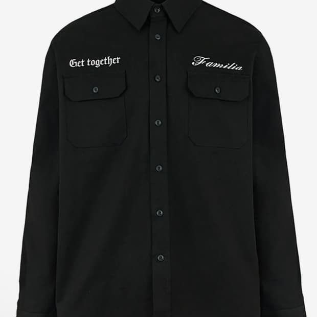 뭉 MWOONG Familia My Life Work 블랙 셔츠 M1
