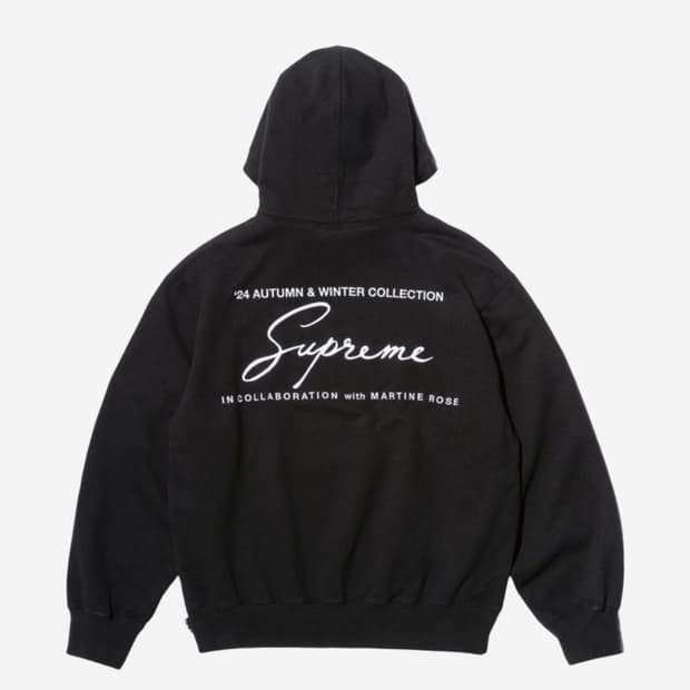 슈프림 마틴로즈 후드 블랙 L 새상품