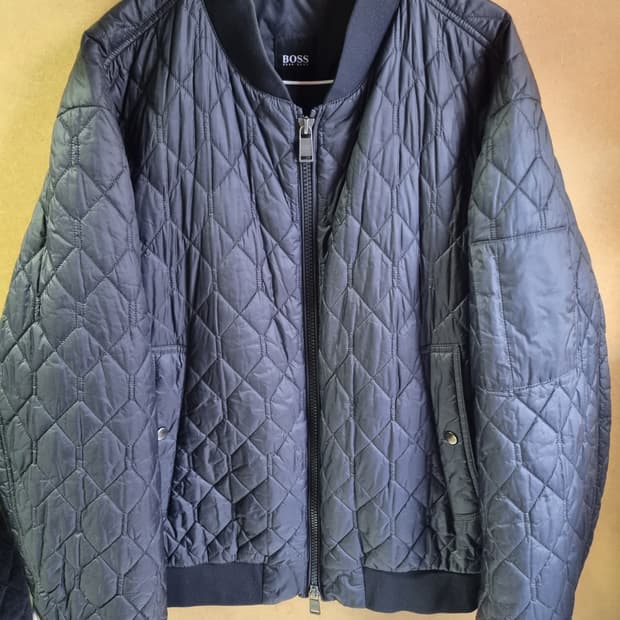 휴고보스 남성 퀼팅자켓 