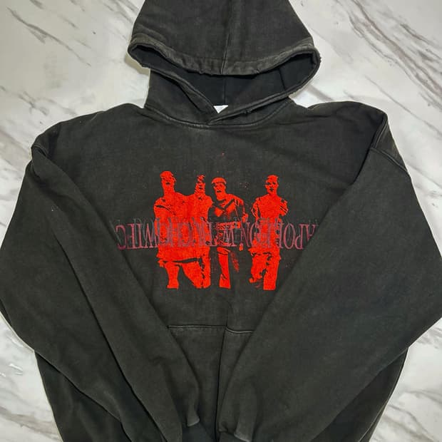 Undermycar 23ss Damage Washed Hoodie 2 