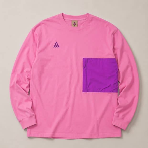 Nike ACG 핑크 포켓 맨투맨