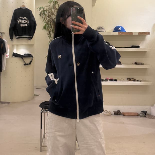 세터 미니멀 사이드라인 투웨이 집업 U731