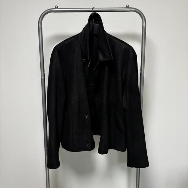 48) kazuki nagayama 레더 봄버 자켓