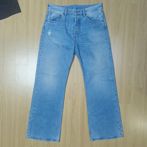 아크네 스튜디오 2021M 루즈핏 라이트 블루 빈티지 32/32