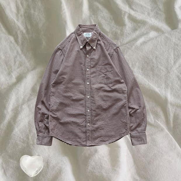 United Arrows . 유나이티드 에로우즈 체크 셔츠