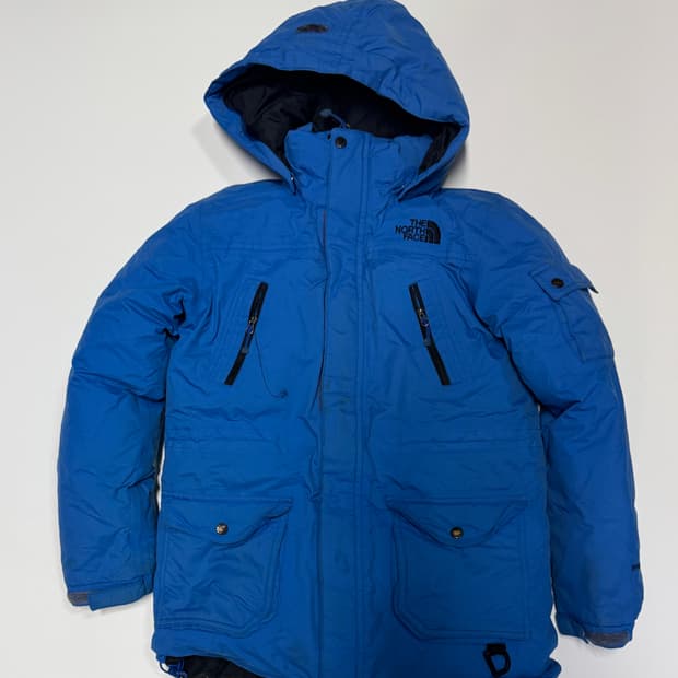 노스페이스 키즈 덕 다운 후드 패딩 140