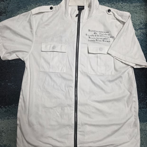 (택포)Impala Poem Double Pocket Zip Shirt