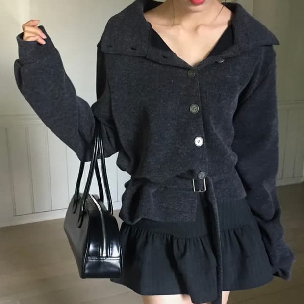 노비야카 가디건 니트