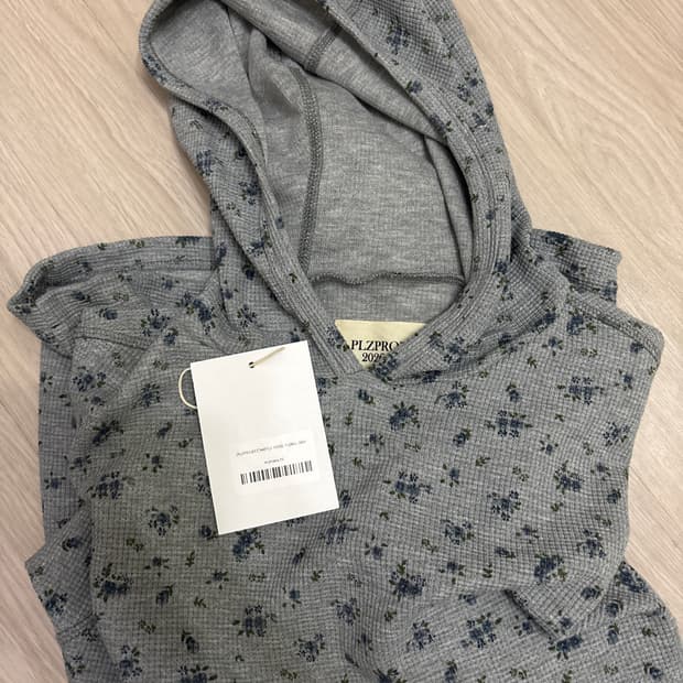 플리즈프로젝트 와플 후드/floral gray