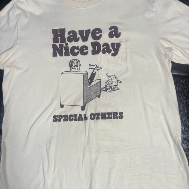 Athletic Apparel 반팔 티셔츠 아이보리 L