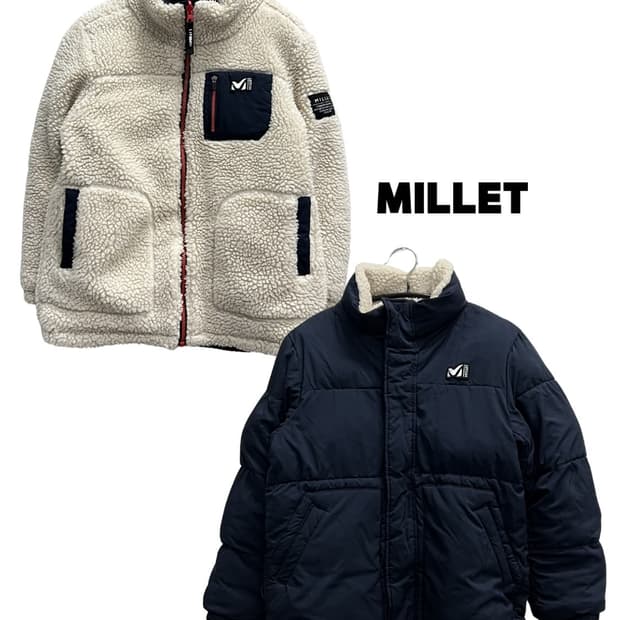 (M) 밀레 키즈/우먼스 리버시블 양털 셰르파 뽀글이 플리스 자켓