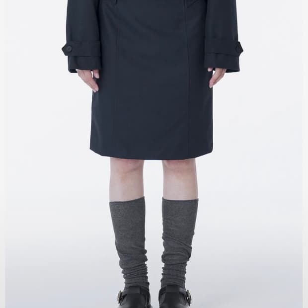미세키서울 Button midi skirt NAVY