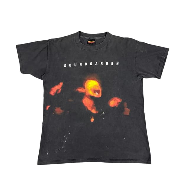 빈티지 90s Soundgarden 사운드가든 슈퍼언노운 티셔츠