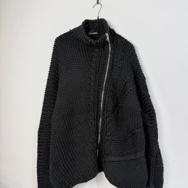 90s 알렉산더 맥퀸 핸드니트 집업