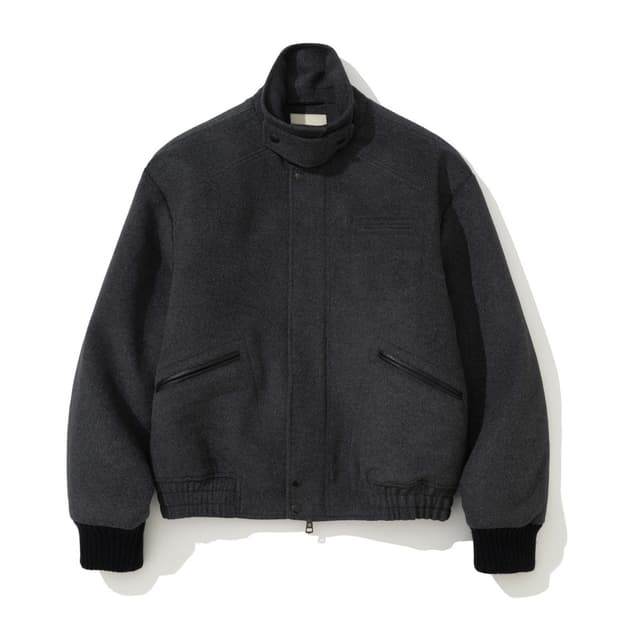 시도 울 블루종 차콜 siiiido