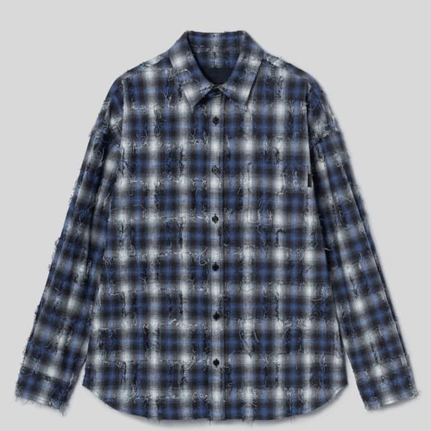 준지 26ss 신상 그리드셔츠