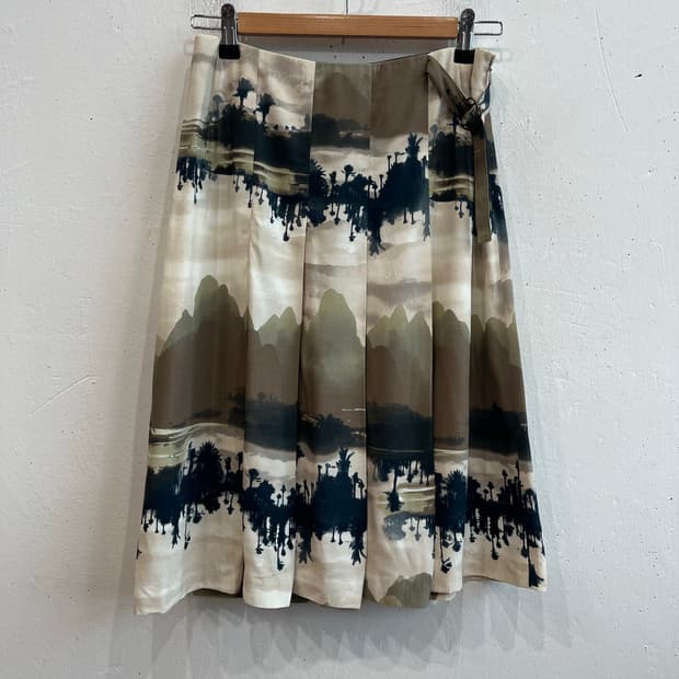 KENZO 겐조 레이온 스커트 치마 Made in FRANCE