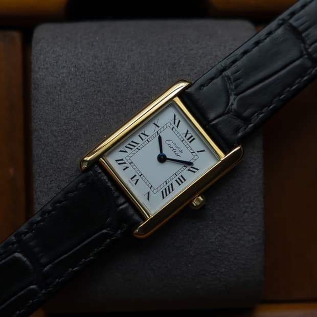 까르띠에 머스트 탱크 sm 쿼츠 빈티지 시계