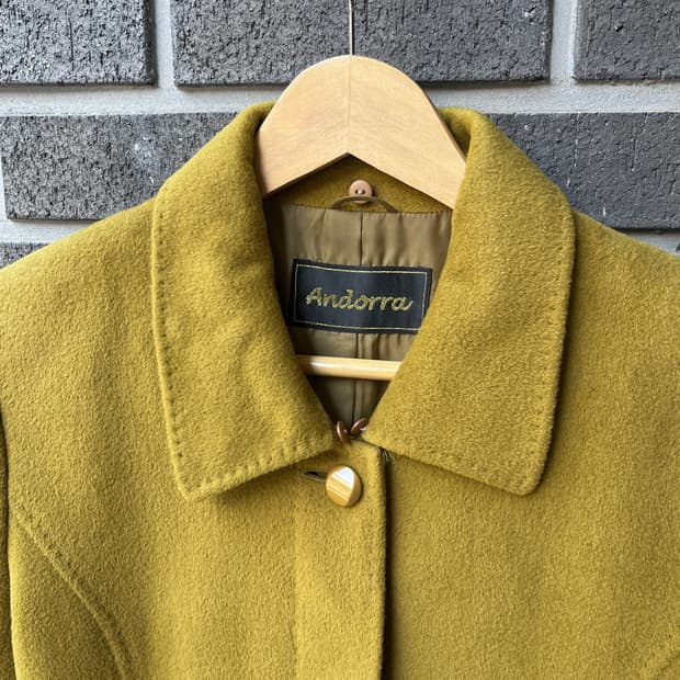 Andorra 울 자켓 올리브그린