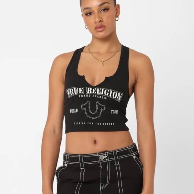 [새제품] 트루 릴리전 크롭 탱크탑