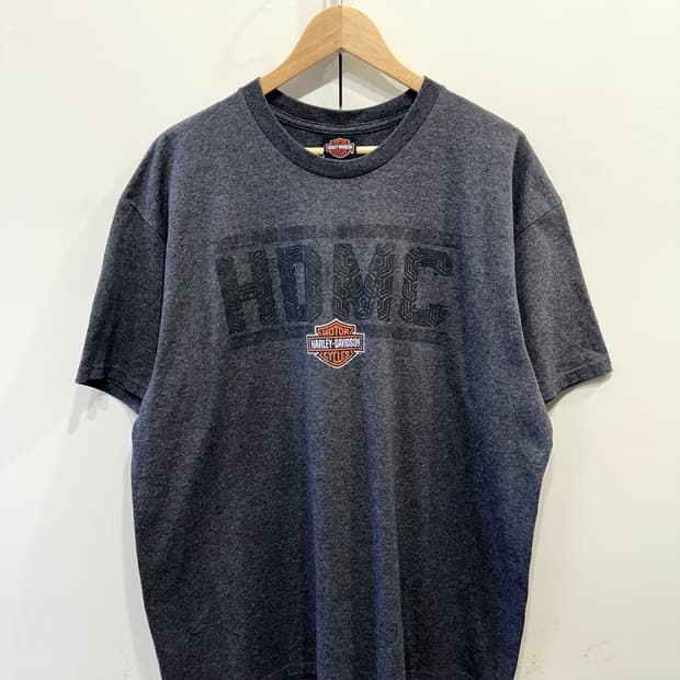 할리데이비슨 프린팅 반팔티
