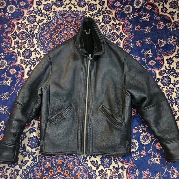 베르사체 빈티지 워시드 무스탕