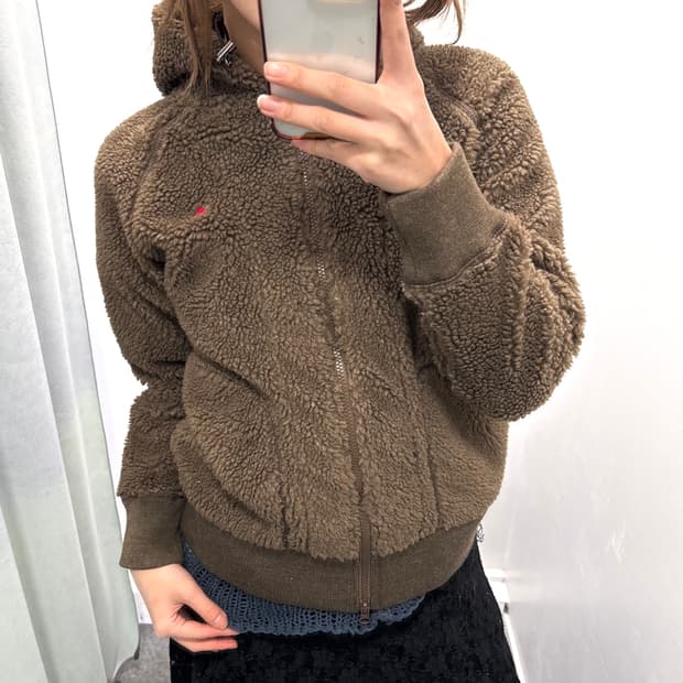 Gymphlex 브라운 투웨이 플리스 자켓