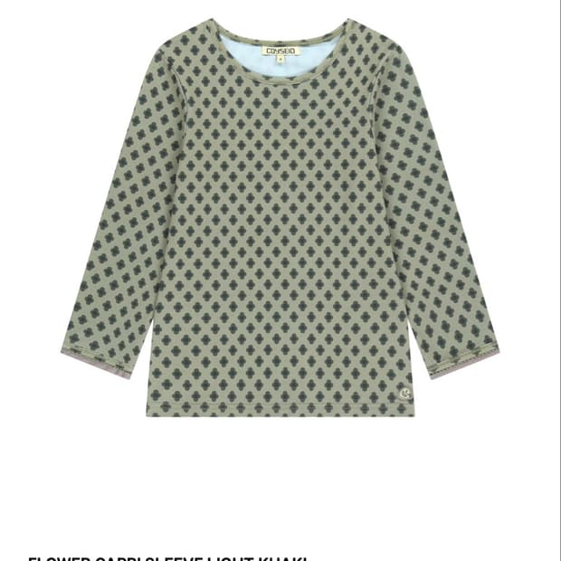 코이세이오 FLOWER CAPRI SLEEVE LIGHT KHAKI
