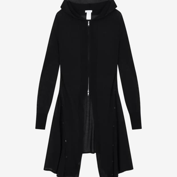 OJOS Detach Panel Knit Hoodie / Black 2