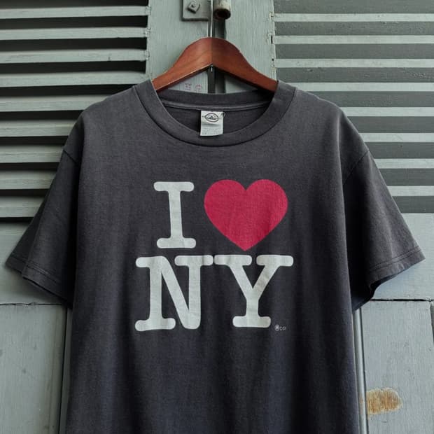 [S]I Love NY 빈티지 워싱 티셔츠