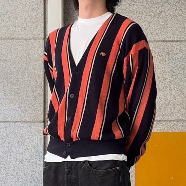VTG 치카노 버티컬 울 가디건