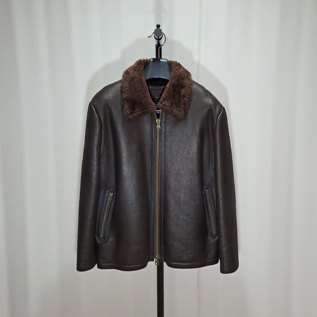 (택포) 노스비치 스페인 양가죽 양털 무스탕 L B290