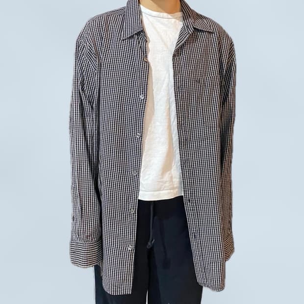 급처! DKNY 잔체크 셔츠