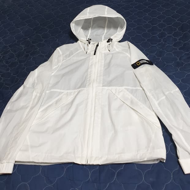 내셔널지오그래픽 월리스 바람막이 자켓 화이트 (S)