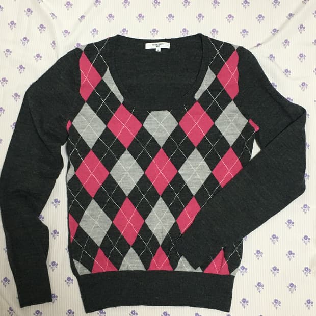 Argyle Knit Sweater