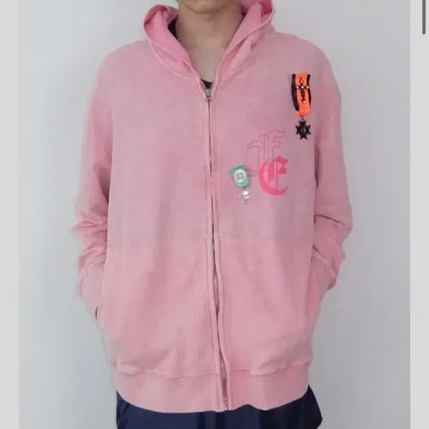 샵페어리 워싱 와플 후드집업