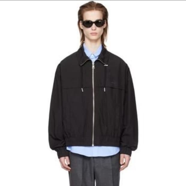 아미 AMI 블랙 바람막이 자켓 XXL (내용확인 필)