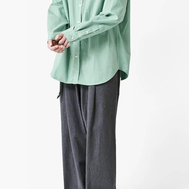 [3][새상품] 이얼즈어고 코튼 드릴 포이카 셔츠 민트