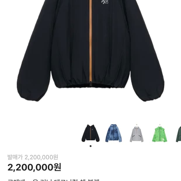 [남자 S] 로에베X온러닝 테크니컬 쉘 패딩 자켓 블랙