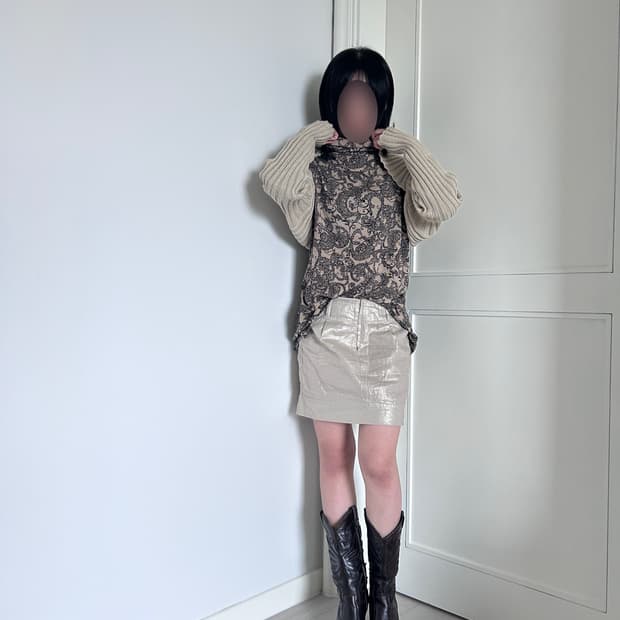 Paisley Turtleneck Top / 빈티지 페이즐리 터틀넥