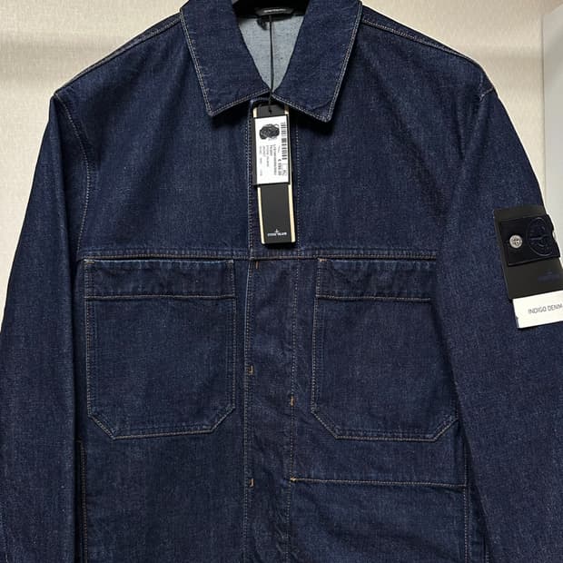 스톤아일랜드 인디고 데님 린스드 자켓 25aw 새상품